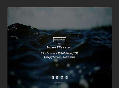 FORCE Fest 13 design by Abhay Sharma