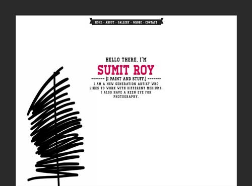 Sudip Roy's Website Design Thumbnail